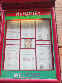 Restaurant indien Namasté à Toulouse (la carte)