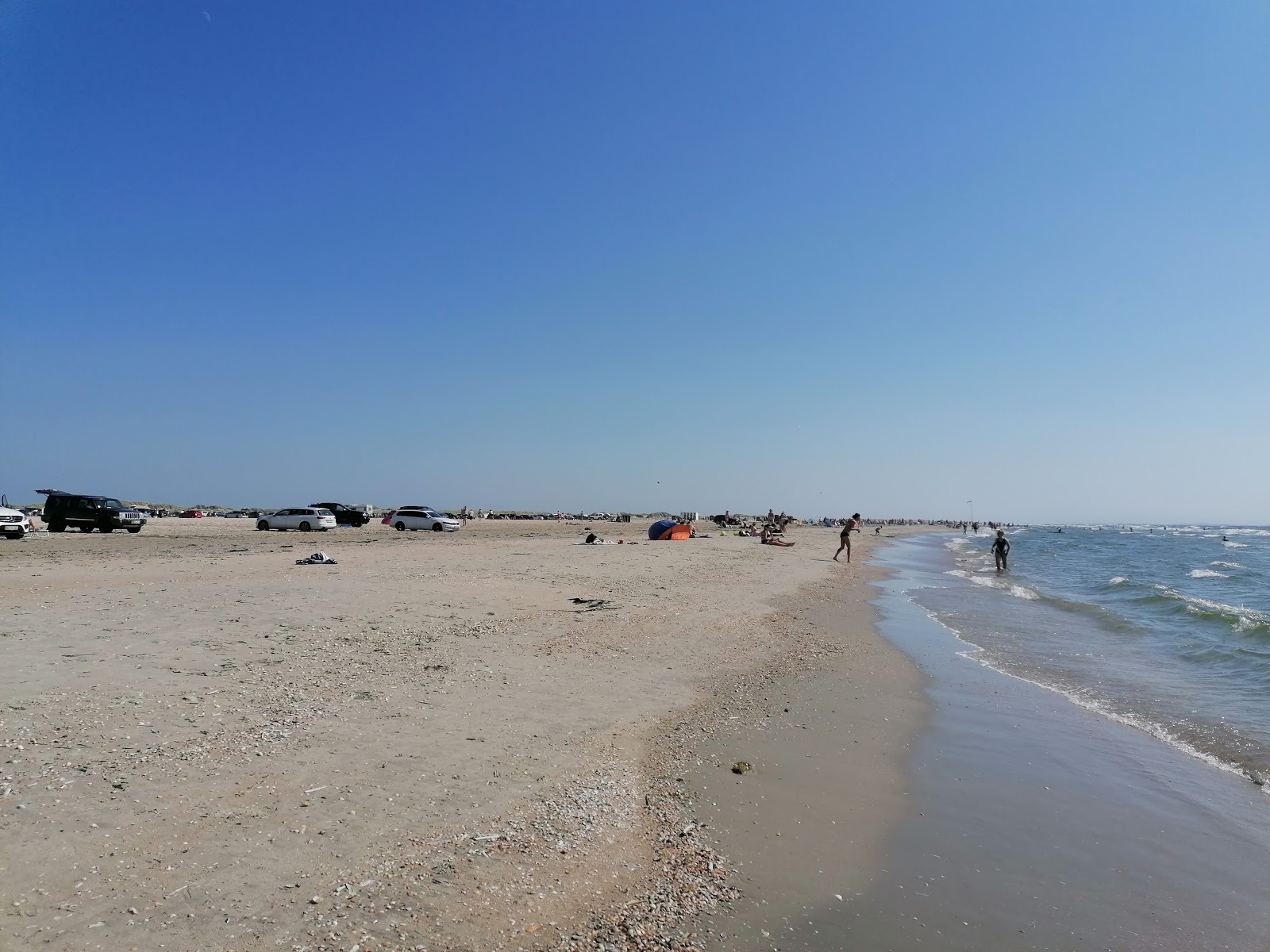 Romo Bilstrand Beach的照片 带有明亮的沙子表面