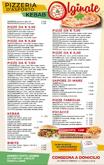 Menu du Pizzeria Olginate El jouhari à Olginate