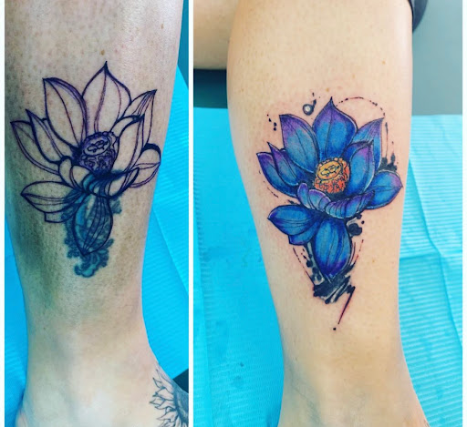 Explore upper back tattoo ideas, creative tattoo ideas in Kenosha, available at Kenosha Tattoo Company