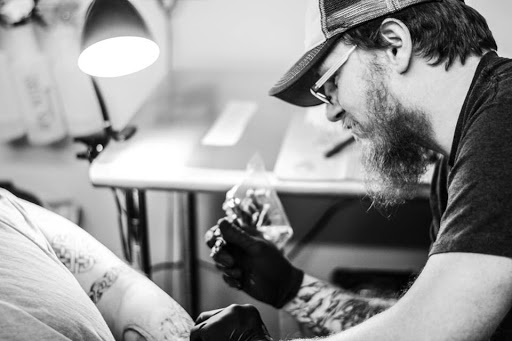 Explore heart transplant tattoo ideas, creative tattoo ideas in Florence, available at Iron Crow Tattoo Co.