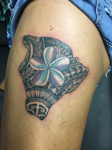 Explore tattoo music sleeve ideas, creative tattoo ideas in Kailua Kona, available at K Town Tattoo