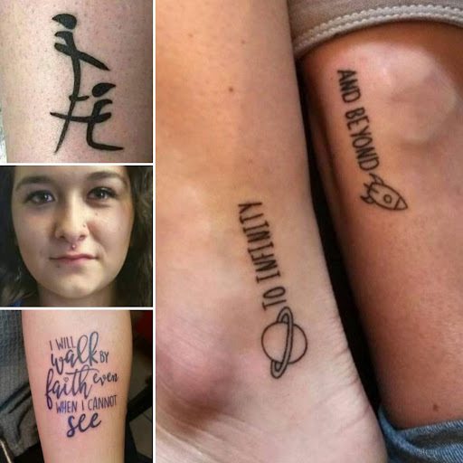 Explore small chest tattoo ideas, creative tattoo ideas in Elko, available at Custom Tattoos and Body Piercing Studio