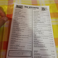 Menu du Isy Bar - Pizzeria à Sant'Isidoro