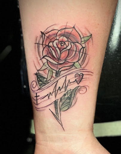 Explore medic tattoo ideas, creative tattoo ideas in Helena, available at Velvet Rose Tattoo
