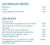 Restaurant français Le Transat Restaurant à Trégastel (le menu)
