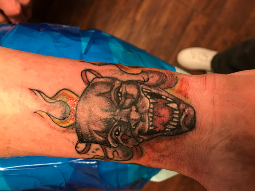 Explore father and daughter tattoos ideas, creative tattoo ideas in Seymour, available at American Gypsy Tattoo Corp.