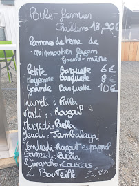 Menu / carte de Les Tonnelles Maraîchines - Poulet roti Vendéen et Paella généreuse à Saint-Jean-de-Monts