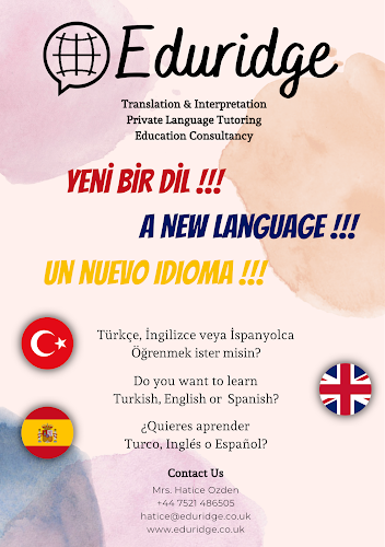 Eduridge Turkish English Spanish Tutoring & Certified Translation Services - Edinburgh
