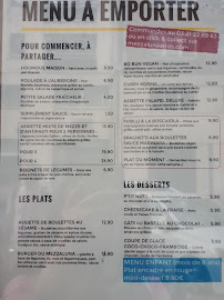 Restaurant végétalien Le Mezzaluna à Arras (la carte)