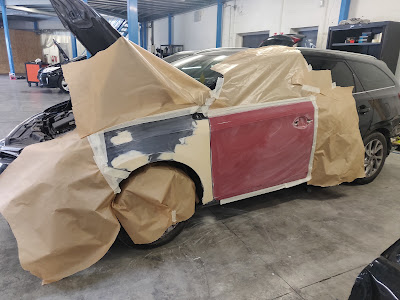 Le garage des VTC à Gennevilliers
