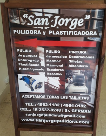 SAN JORGE Pulidora y plastificadora