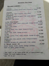 Restaurant Chez Doxpi à Espelette - menu / carte