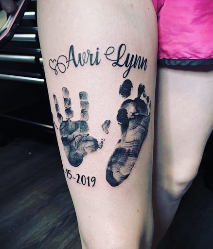 Explore mens angel tattoo ideas, creative tattoo ideas in Warrensburg, available at Altered Visions Tattoo Studio