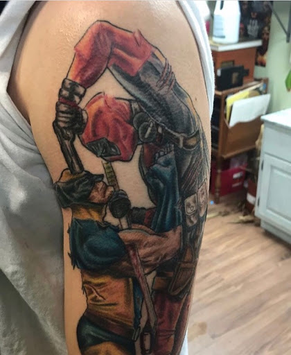 Explore tattoo ideas upper back, creative tattoo ideas in Milwaukee, available at Kapow Ink tattoo