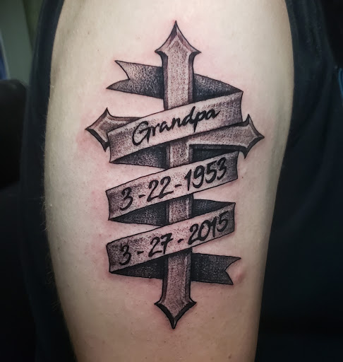 Explore angel and demon tattoo ideas, creative tattoo ideas in Lagrangeville, available at Black Cherry Tattoo Studio NY