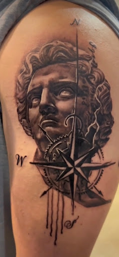 Explore princess tattoo ideas, creative tattoo ideas in Fort Wayne, available at Grade A Tattoos and Body Piercing