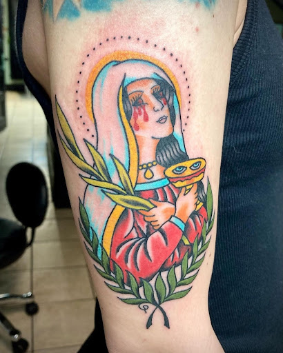 Explore medium sized tattoo ideas, creative tattoo ideas in Eugene, available at High Priestess Piercing & Tattoo