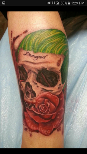 Explore chest to sleeve tattoo ideas, creative tattoo ideas in Tulsa, available at Lucky Lizzard Tattoo, LLC.