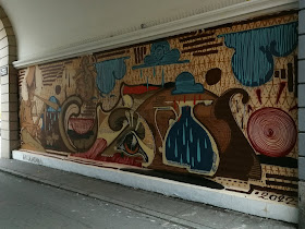 Passagen i Westend med graffiti