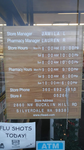 Pharmacy «Rite Aid», reviews and photos, 2860 NW Bucklin Hill Rd, Silverdale, WA 98383, USA