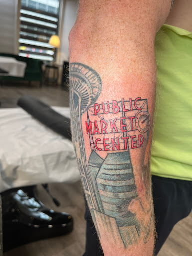 Explore female thigh tattoo ideas, creative tattoo ideas in Tacoma, available at Bloodstone Tattoo Studio