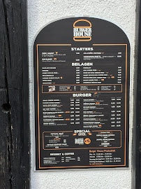 Burger House Pinakotheken à Munich menu