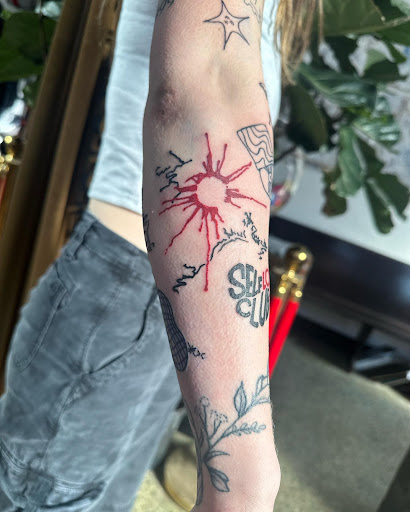 Explore tattoo ideas for son on mom, creative tattoo ideas in Belgrade, available at The Loyal Sparrow Tattoo and Piercing