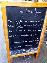 Les Fils À Maman Montpellier à Montpellier menu