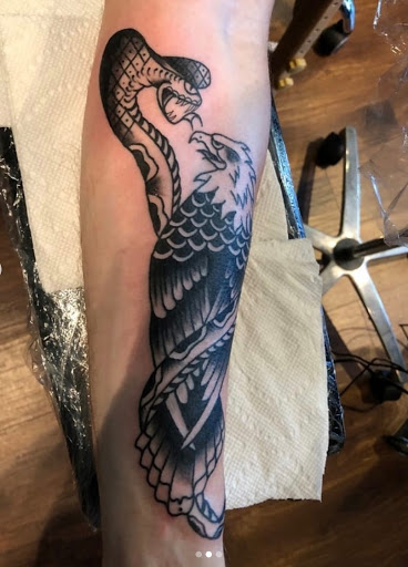 Explore medic alert tattoo ideas, creative tattoo ideas in Lawrence, available at Standard Electric Tattooing