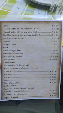 Crotto del pepott à Campallo menu