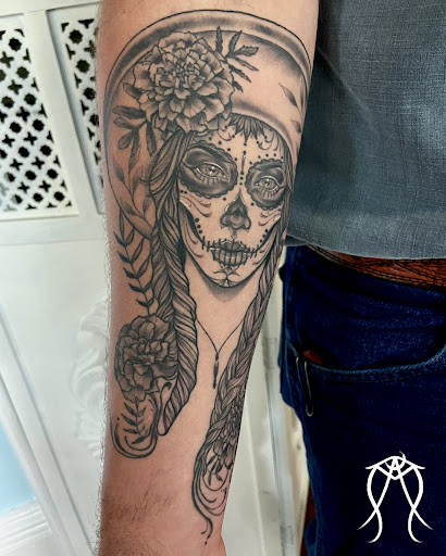 Explore tattoo ideas cancer ribbons, creative tattoo ideas in Scipio Center, available at Ace of Wands Private Tattoo & Tarot Studio . Appointment Only