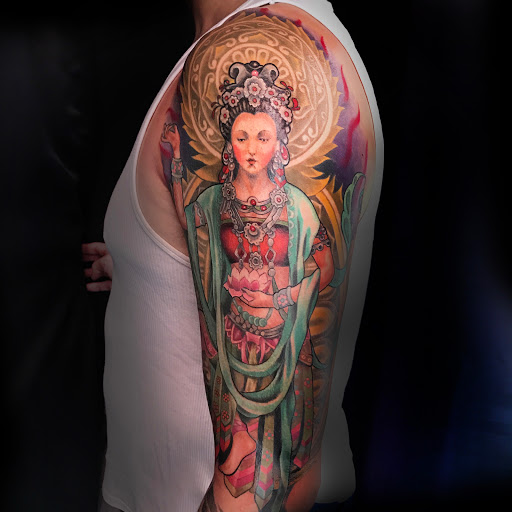 Explore unalome tattoo ideas, creative tattoo ideas in San Diego, available at Bearcat Tattoo Gallery