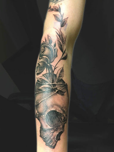 Explore tattoo arm placement ideas, creative tattoo ideas in Savannah, available at Tatlyfe Studios
