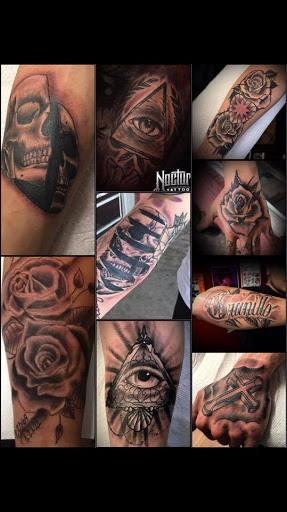 Explore men leg tattoo ideas, creative tattoo ideas in Denver, available at Nocturnal Tattoo