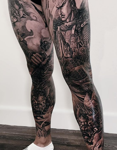 Explore pec tattoo ideas, creative tattoo ideas in Los Angeles, available at Hailin Tattoo Studio