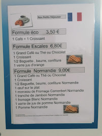 Menu / carte de Restaurant Les Escales à Louviers