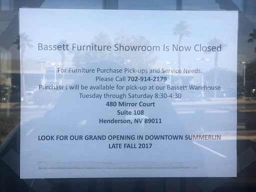 Furniture Store «Bassett Home Furnishings», reviews and photos, 7077 W Sahara Ave, Las Vegas, NV 89117, USA