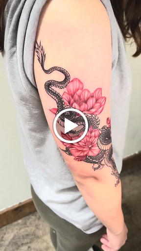 Explore photography tattoo ideas, creative tattoo ideas in Tucson, available at Gods Country Tattoo Saloon