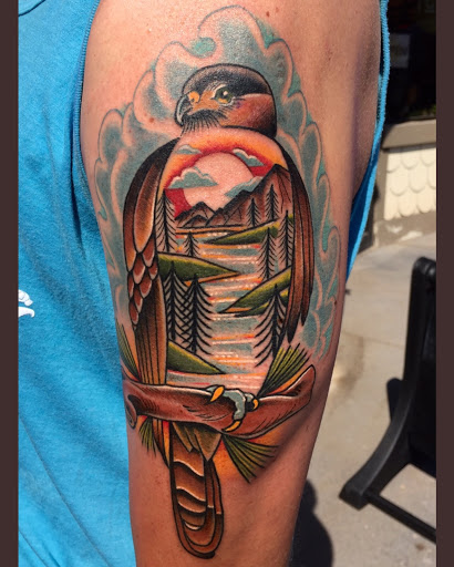 Explore cattle brand tattoo ideas, creative tattoo ideas in Houghton, available at Bramble & Stag Tattoo Parlour