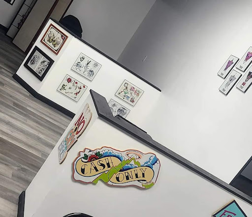 Explore back leg tattoo ideas, creative tattoo ideas in Barnhart, available at Malevolent Art Studio