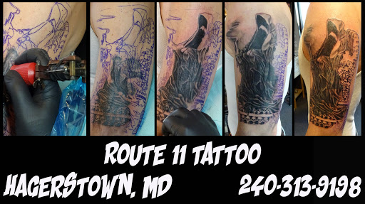 Explore arabic tattoo ideas, creative tattoo ideas in Hagerstown, available at Tomahawk Tattoo MD