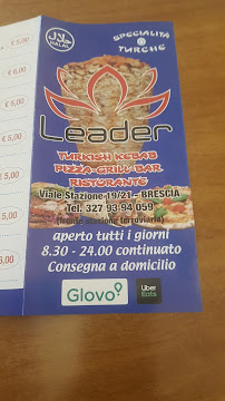 Leader Turkish Kebap Pizza - Grill - Bar - Ristorante à Brescia carte
