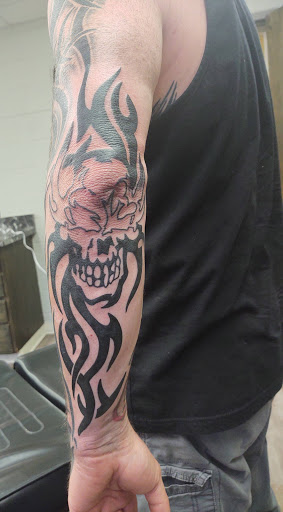 Explore destiny 2 hunter tattoo ideas, creative tattoo ideas in Grand Forks, available at Blaq Taffy Tattoo