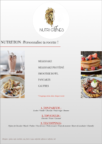 Menu du Nutri Gones à Lyon