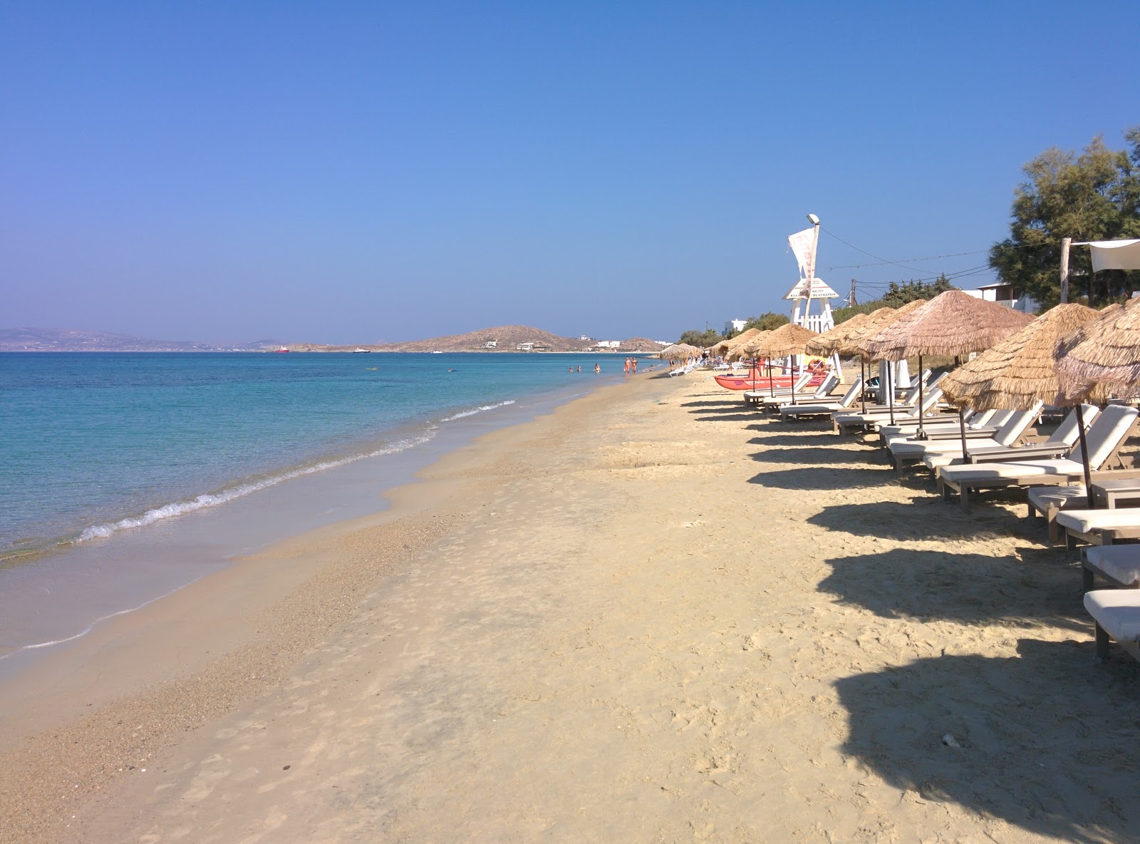 Zdjęcie Plaża Agia Anna z powierzchnią turkusowa czysta woda