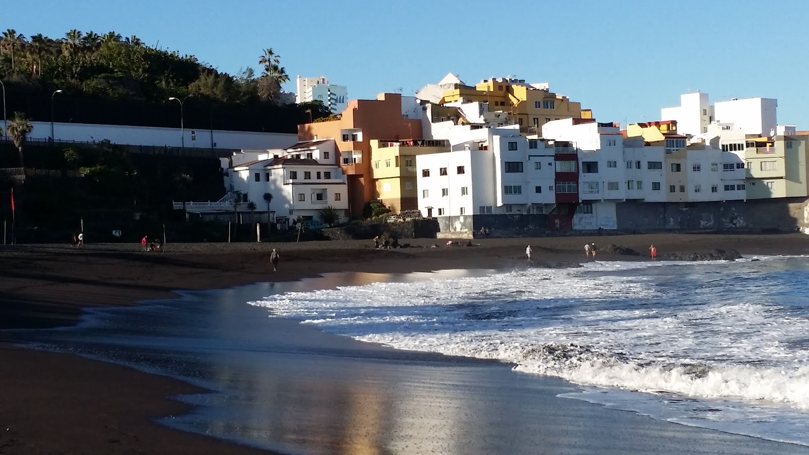 Photo of Maria Jimenez Beach and the settlement