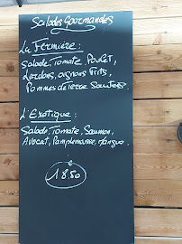 Menu du Le Caméléon à Lamorlaye