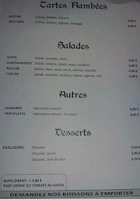 Restaurant Le Santiago à Fesches-le-Châtel (le menu)