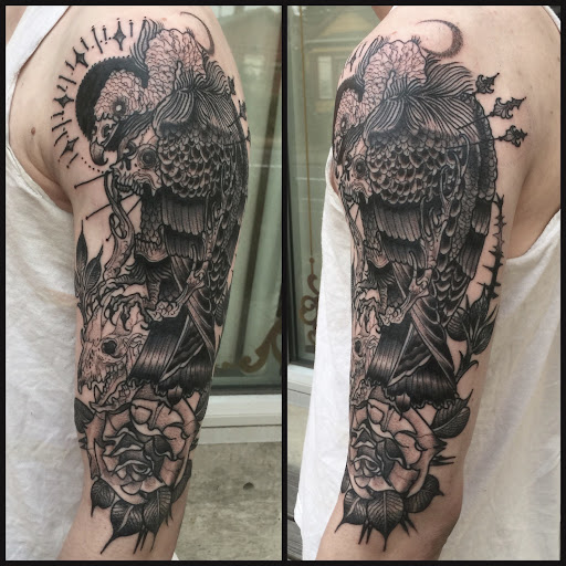 Explore boyfriend tattoo ideas, creative tattoo ideas in Fresno, available at Widows Walk Tattoo